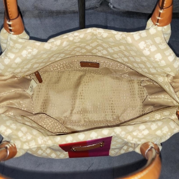 EUC KATE SPADE NEW YORK "STEVIE" VINTAGE CLASSIC SPADE STUCCO SHOULDER BAG - Picture 10 of 13